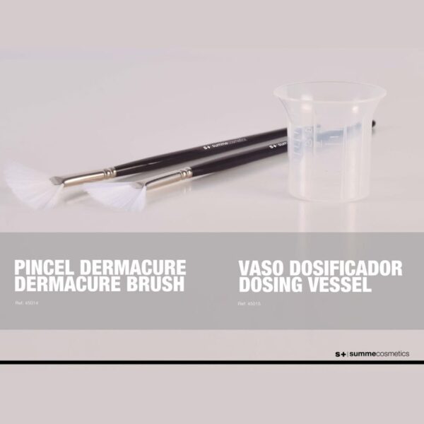 dermacure brush and dosing vessel summecosmetics UK